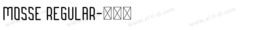 Mosse Regular字体转换